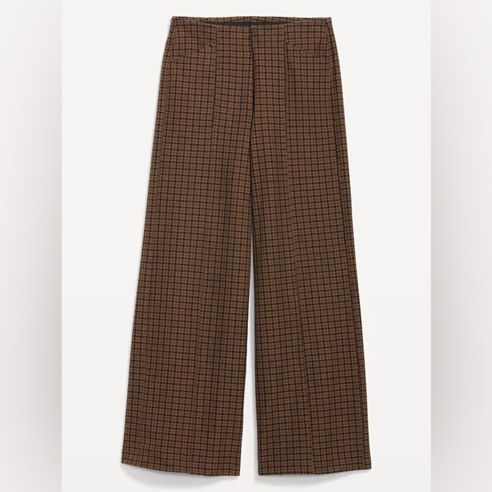 Pixie Wide Leg Houndstooth Pant